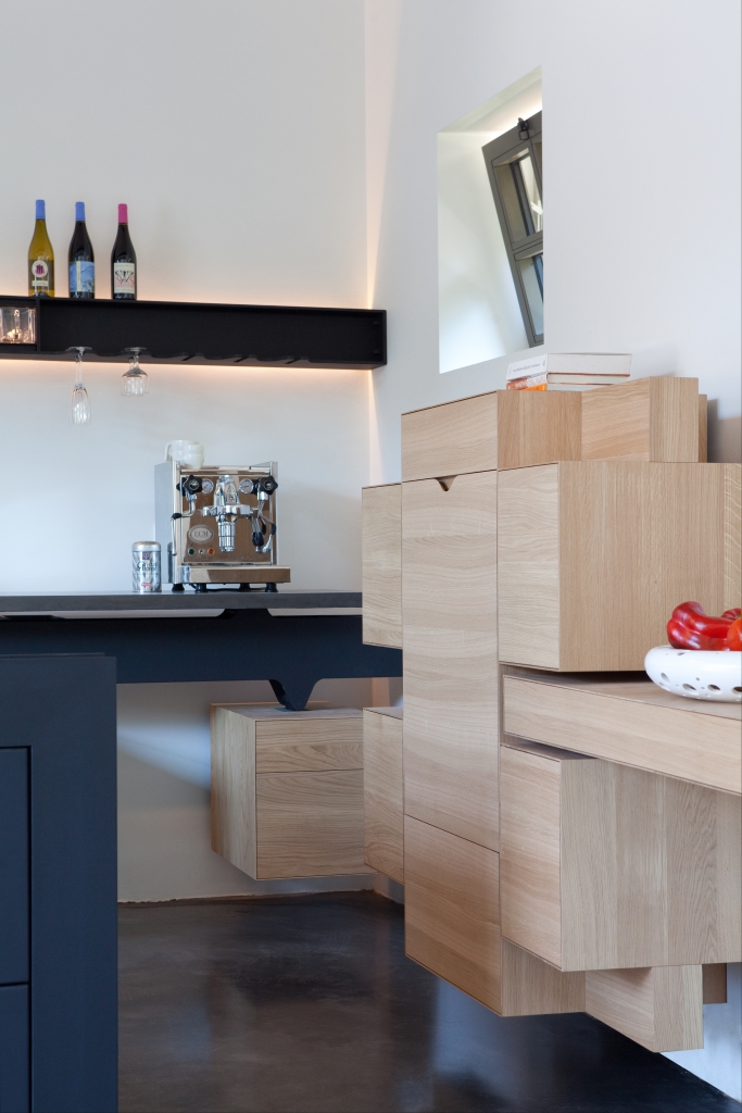 Industriële keuken inhout