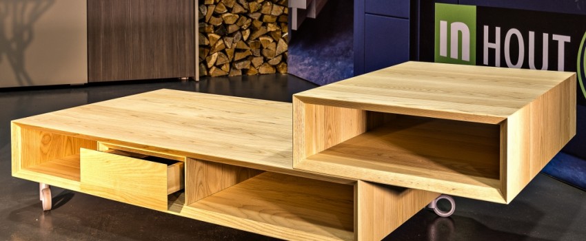 Essen Salontafel op wielen