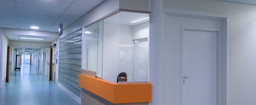 Receptie balie podotherapie praktijk